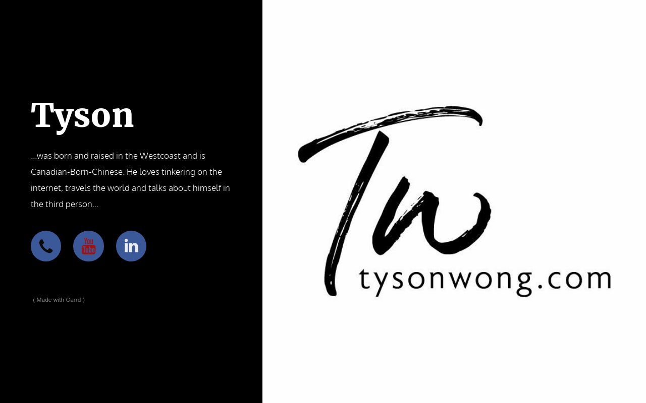 Carrd profile picture for @tyson